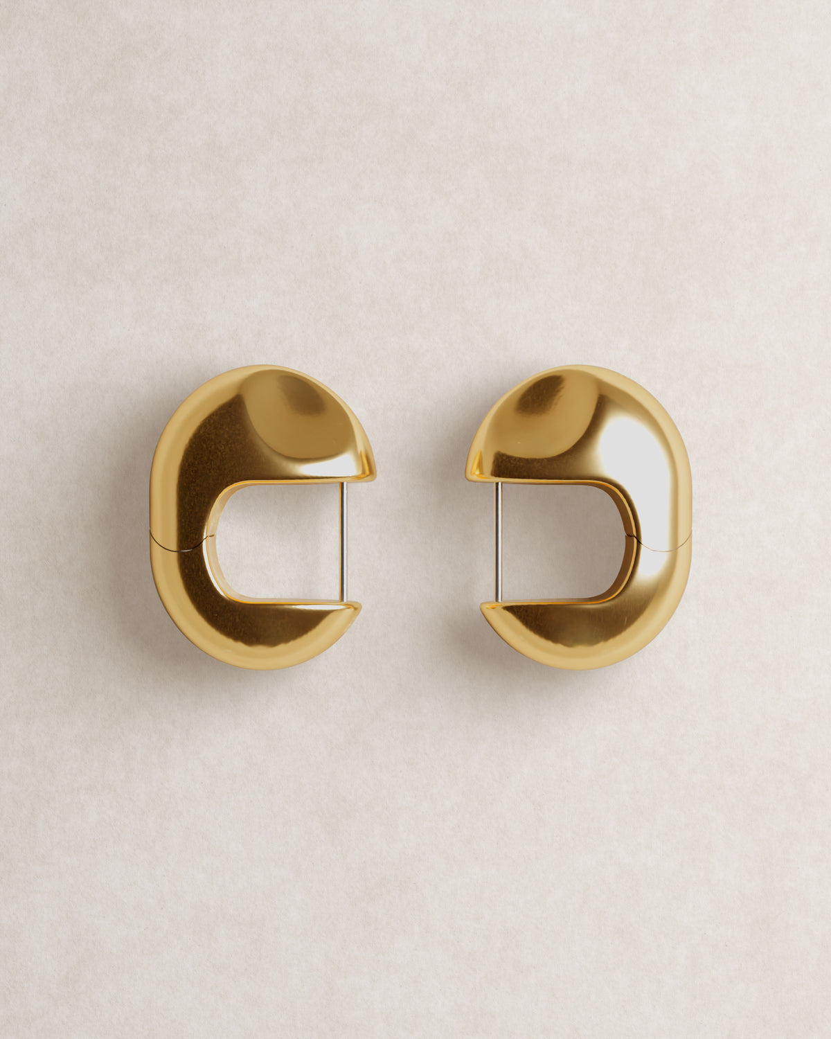 egg huggie, huggies, gold vermeil, 18k gold vermeil, jewellery, flat lay, flatlay