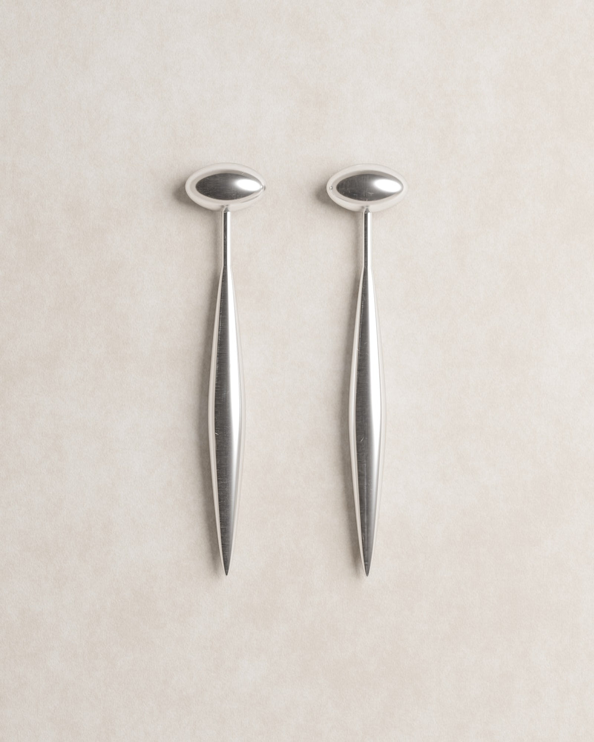 teardrop earring, dangle earring, product shot, jewellery, product shot, sculptural jewellery, sterling silver, S925, detachable set